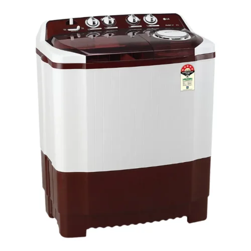 LG 8Kg Semi Automatic Top Load Washing Machine P8035SRAZA | 5 Star | Roller Jet Pulsator | Burgundy LG 8Kg Semi Automatic Top Load Washing Machine P8035SRAZA | 5 Star | Roller Jet Pulsator | Burgundy