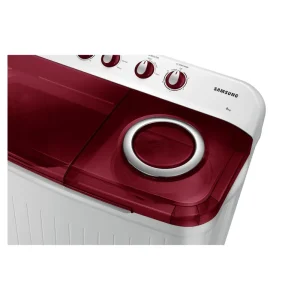 Samsung 8 Kg 5 Star Semi Automatic Top Load Washing Machine WT80C4000RR | Air Turbo Drying, Double Storm Pulsator, Rust-Proof Body, Light Gray with Wine Base Samsung 8 Kg 5 Star Semi Automatic Top Load Washing Machine WT80C4000RR | Air Turbo Drying, Double Storm Pulsator, Rust-Proof Body, Light Gray with Wine Base
