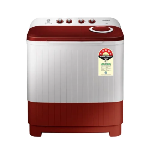 Samsung 8 Kg 5 Star Semi Automatic Top Load Washing Machine WT80C4000RR | Air Turbo Drying, Double Storm Pulsator, Rust-Proof Body, Light Gray with Wine Base Samsung 8 Kg 5 Star Semi Automatic Top Load Washing Machine WT80C4000RR | Air Turbo Drying, Double Storm Pulsator, Rust-Proof Body, Light Gray with Wine Base