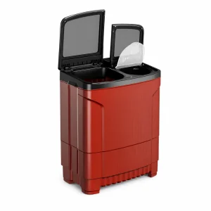 Godrej 8 Kg Semi Automatic Washing Machine with PowerMax Wash Motor, 5 Star Rating, Tri-Roto Scrub Pulsator, Rustproof Body – WS EDGE ULT 80 5.0 DB2M CSRD Crystal Red (2025 Model) Godrej 8 Kg Semi Automatic Washing Machine with PowerMax Wash Motor, 5 Star Rating, Tri-Roto Scrub Pulsator, Rustproof Body – WS EDGE ULT 80 5.0 DB2M CSRD Crystal Red (2025 Model)