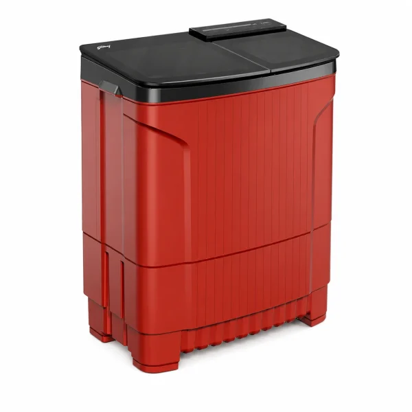 Godrej 8 Kg Semi Automatic Washing Machine with PowerMax Wash Motor, 5 Star Rating, Tri-Roto Scrub Pulsator, Rustproof Body – WS EDGE ULT 80 5.0 DB2M CSRD Crystal Red (2025 Model) Godrej 8 Kg Semi Automatic Washing Machine with PowerMax Wash Motor, 5 Star Rating, Tri-Roto Scrub Pulsator, Rustproof Body – WS EDGE ULT 80 5.0 DB2M CSRD Crystal Red (2025 Model)