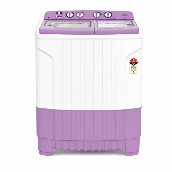 Godrej 8 Kg Semi Automatic Washing Machine WS EDGE 80 5.0 TB3 M LVDR Lavender | 5 Star Energy Efficient Washer