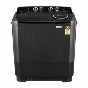 LG 11.5Kg Semi Automatic Washing Machine, Roller Jet Pulsator + Soak, Full Black, 5 Star