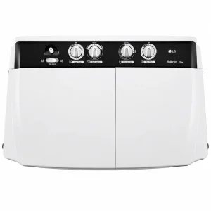 LG 10 Kg 5 Star Semi Automatic Top Load Washing Machine P1040RGAZ with Roller Jet Pulsator, Rat Away Feature & 1300 RPM Dark Gray 5 Year Motor Warranty