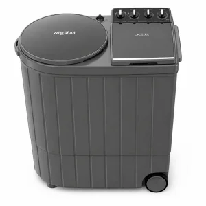 Whirlpool ACE XL 12 Kg 5-Star Semi-Automatic Washing Machine with Dynamix (30349), 3D Turbo Impeller & Hard Water Wash – Graphite Grey