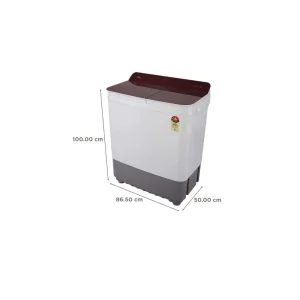Haier 8 Kg Semi-Automatic Washing Machine With Toughened Glass (HTW80-178)