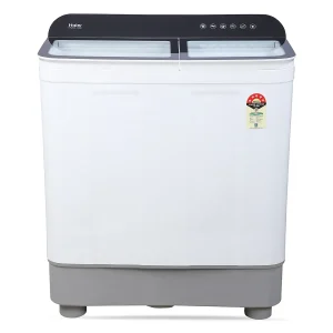 Haier 7 Kg Semi-Automatic Washing Machine With Toughened Glass HTW70-178BKN Haier 7 Kg Semi-Automatic Washing Machine With Toughened Glass HTW70-178BKN