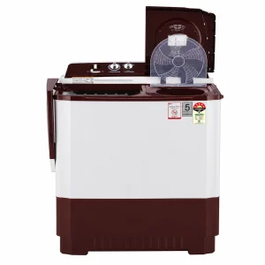 LG 10.5Kg Semi Automatic Washing Machine P105ASRAZ – Roller Jet Pulsator, 5 Star, Burgundy