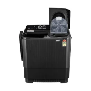 LG 8.5 Kg Semi Automatic Top Load Washing Machine P8535SLMZ | 5 Star, Roller Jet Pulsator, Wind Jet Dry – Full Black