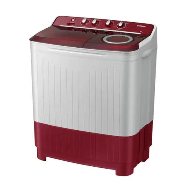 Samsung 8.5 Kg 5 Star Semi Automatic Washing Machine (WT85B4200RR, Light Gray) with Hexa Storm Pulsator, Dual Magic Filter, Air Turbo Drying & Rust-Proof Body