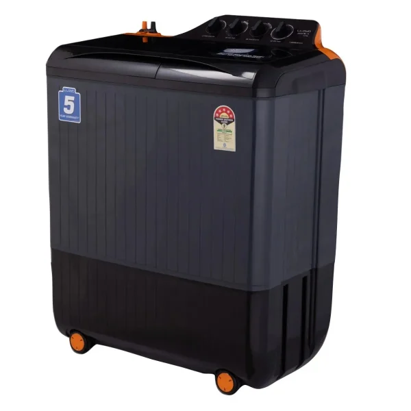 Lloyd 9 Kg 5 Star Semi-Automatic Top Load Washing Machine GLWMS90HVGEX | 1300 RPM | Orange & Grey Lloyd 9 Kg 5 Star Semi-Automatic Top Load Washing Machine GLWMS90HVGEX | 1300 RPM | Orange & Grey
