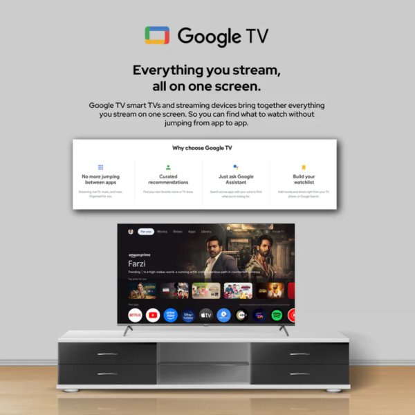 IMPEX evoQ 65S4QLC3 65 Inch 4K QLED Google TV | Dolby Vision & Atmos
