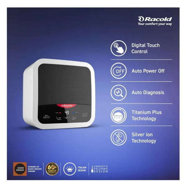 Racold Omnis DG 25L 5 Star Storage Water Heater Black Racold Omnis DG 25L 5 Star Storage Water Heater Black