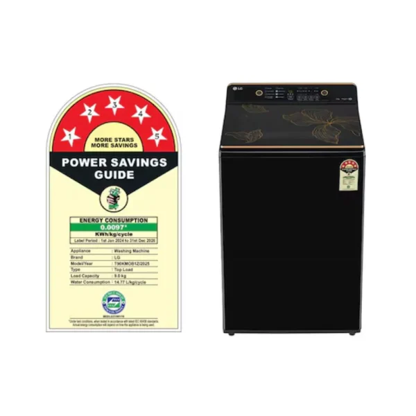 LG T90KMOB1Z 9KG Top Load Washing Machine – Fully Automatic & Energy Efficient LG T90KMOB1Z 9KG Top Load Washing Machine – Fully Automatic & Energy Efficient
