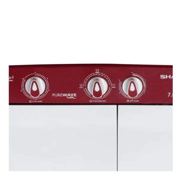Sharp ES-SD70NB-FR 7kg Semi Automatic Top Load Washing Machine | Red Sharp ES-SD70NB-FR 7kg Semi Automatic Top Load Washing Machine | Red