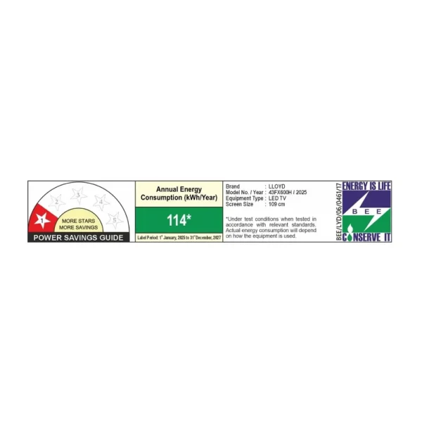 Lloyd 43FX600H 43 Inch Smart LED TV | Full HD Display & Smart Connectivity Lloyd 43FX600H 43 Inch Smart LED TV | Full HD Display & Smart Connectivity