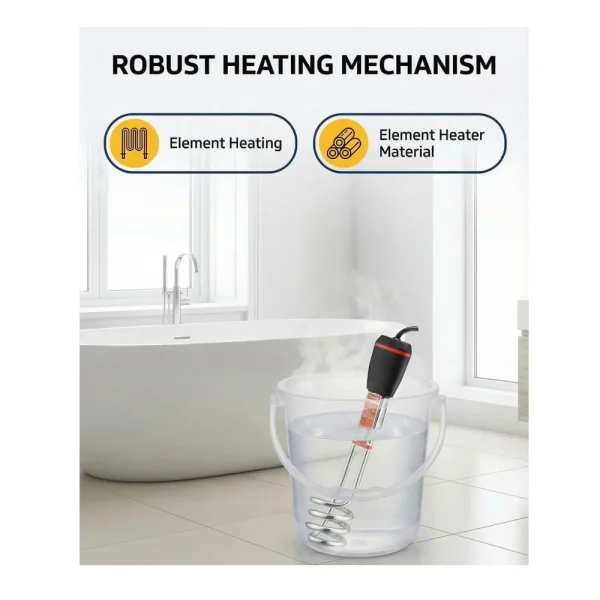 V-Guard VIMH-101 Shock Proof Immersion Water Heater Rod for Quick Heating V-Guard VIMH-101 Shock Proof Immersion Water Heater Rod for Quick Heating