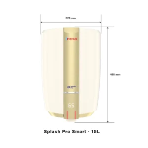 Venus Splash Pro Smart 15L Water Heater | 5 Star BEE Rated Storage Geyser Venus Splash Pro Smart 15L Water Heater | 5 Star BEE Rated Storage Geyser