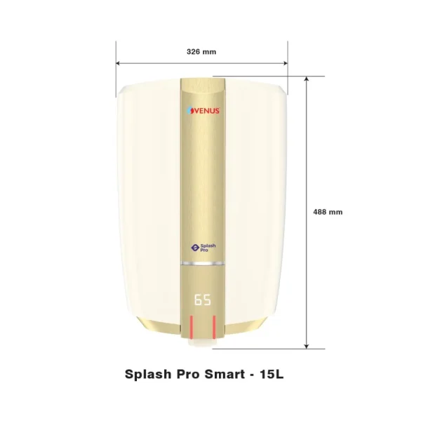 Venus Splash Pro Smart 15L Water Heater | 5 Star BEE Rated Storage Geyser Venus Splash Pro Smart 15L Water Heater | 5 Star BEE Rated Storage Geyser