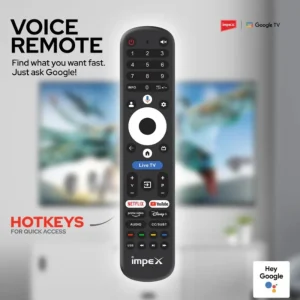 Impex evoQ 55S4QLF3 55 Inch 4K QLED Smart Google TV with HDR10, Dolby Audio & 120Hz Gaming Mode
