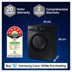 Samsung 12kg/7kg AI EcoBubble Washer Dryer Combo WD12FG5B34BBTL – Black