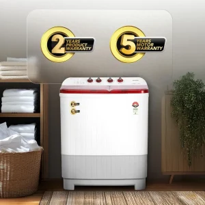 Sharp ES-SD90NB-PR 9kg Semi-Automatic Top Load Washing Machine with HydroBlast Wash & 1300 RPM Sharp ES-SD90NB-PR 9kg Semi-Automatic Top Load Washing Machine with HydroBlast Wash & 1300 RPMSharp ES-SD90NB-PR 9kg Semi-Automatic Top Load Washing Machine with HydroBlast Wash & 1300 RPM