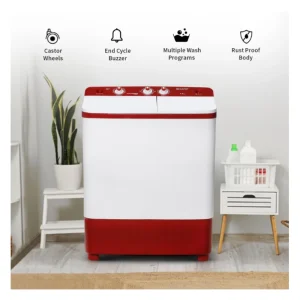 Sharp ES-SD70NB-FR 7kg Semi Automatic Top Load Washing Machine | Red Sharp ES-SD70NB-FR 7kg Semi Automatic Top Load Washing Machine | Red