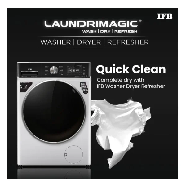 IFB Executive Plus ZXS Silver | 10/7/3 Kg Washer Dryer Combo with AI Technology IFB Executive Plus ZXS Silver | 10/7/3 Kg Washer Dryer Combo with AI Technology
