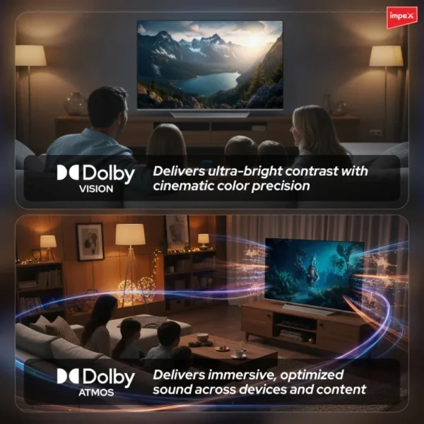 IMPEX 65S4MLC3 65 Inch 4K Mini LED Google TV with Dolby Vision & Atmos IMPEX 65S4MLC3 65 Inch 4K Mini LED Google TV with Dolby Vision & Atmos