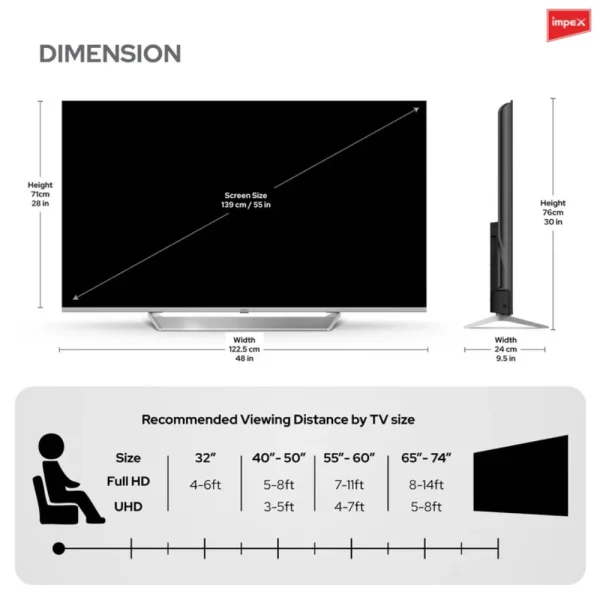 IMPEX 65S4MLC3 65 Inch 4K Mini LED Google TV with Dolby Vision & Atmos IMPEX 65S4MLC3 65 Inch 4K Mini LED Google TV with Dolby Vision & Atmos