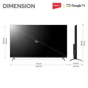 IMPEX evoQ 65S4QLC3 65 Inch 4K QLED Google TV | Dolby Vision & Atmos