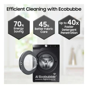 Samsung WW80T504DAB1 Front Load Washing Machine 8kg | Energy Efficient Laundry Solution Samsung WW80T504DAB1 Front Load Washing Machine 8kg | Energy Efficient Laundry Solution
