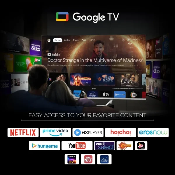 Haier 43S800QT-P 43 Inch 4K QLED Smart Google TV with Dolby Vision & Atmos Haier 43S800QT-P 43 Inch 4K QLED Smart Google TV with Dolby Vision & Atmos