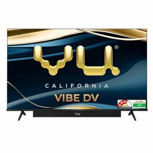 Vu 55 Inch Vibe Series 4K QLED Smart Google TV (55VIBE-DV) | Dolby Vision & Dolby Atmos | 88W Built-in Soundbar | HDR10+ | Google Assistant | 2025 Model Vu 55 Inch Vibe Series 4K QLED Smart Google TV (55VIBE-DV) | Dolby Vision & Dolby Atmos | 88W Built-in Soundbar | HDR10+ | Google Assistant | 2025 Model