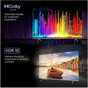Haier 43P7GT-P 43 Inch 4K Ultra HD Smart Google TV with Dolby Vision & Atmos 43P7GT Series Grey Best Price in Kerala