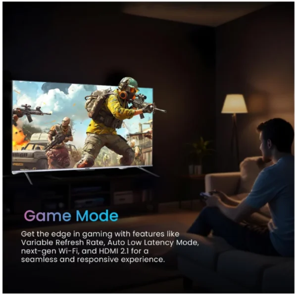 Haier 43P7GT-P 43 Inch 4K Ultra HD Smart Google TV with Dolby Vision & Atmos 43P7GT Series Grey Best Price in Kerala