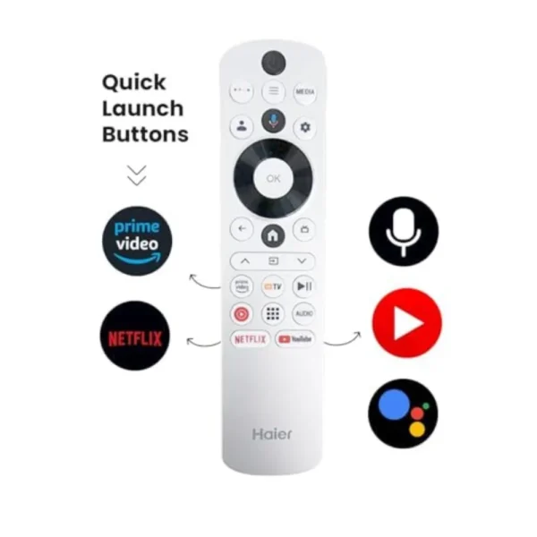 Haier 43P7GT-P 43 Inch 4K Ultra HD Smart Google TV with Dolby Vision & Atmos 43P7GT Series Grey Best Price in Kerala