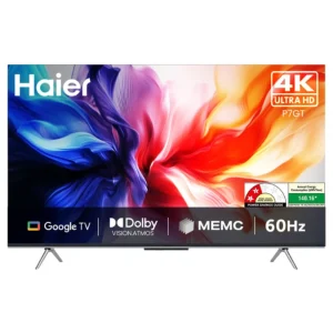 Haier 43P7GT-P 43 Inch 4K Ultra HD Smart Google TV with Dolby Vision & Atmos 43P7GT Series Grey Best Price in Kerala