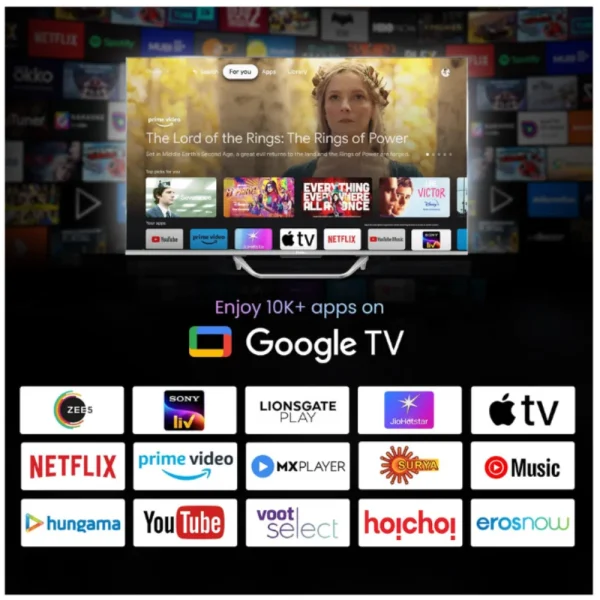 Haier 55S800QT-P 55 Inch 4K QLED Smart Google TV with Dolby Vision & Dolby Atmos 2 Year Warranty