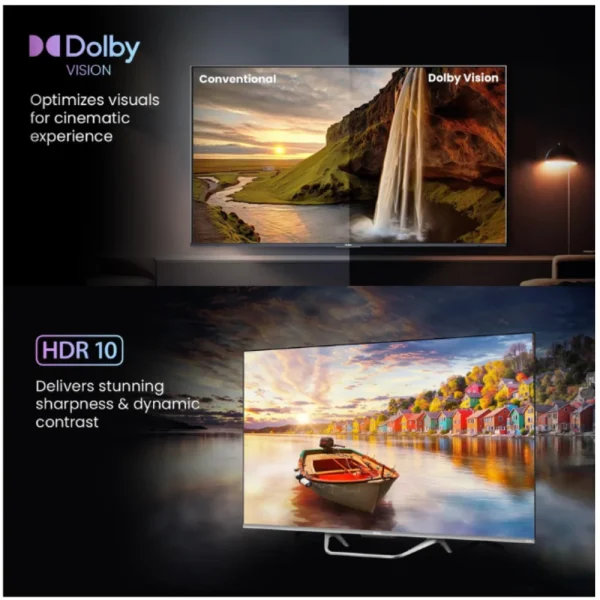Haier 55S800QT-P 55 Inch 4K QLED Smart Google TV with Dolby Vision & Dolby Atmos 2 Year Warranty