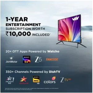 VZY X55UHQG5AV 55 Inch QLED 4K Smart Google TV with Dolby Vision Atmos & 50W Sound