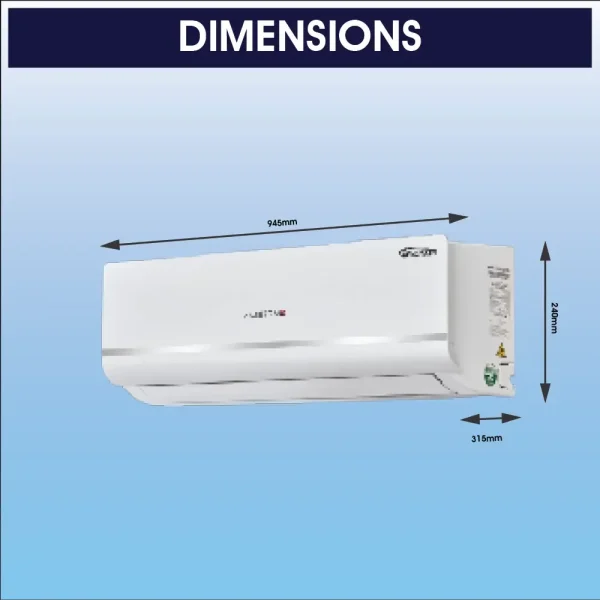 Amstrad 1.5 Ton 3 Star Inverter Split AC | White
