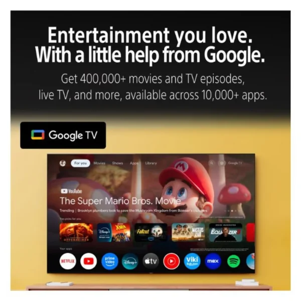 Sony BRAVIA 2 43 Inch 4K Ultra HD Google TV K-43S25M2 BLACK