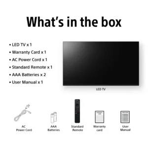 Sony BRAVIA 2 43 Inch 4K Ultra HD Google TV K-43S25M2 BLACK