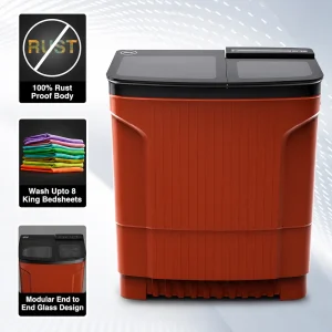 Godrej Ultima 8.0 Kg Semi-Automatic Top Load Washing Machine | Powerful Wash Technology | Rust-Proof Body | Energy Efficient | Compact Design for Small Families Godrej Ultima 8.0 Kg Semi-Automatic Top Load Washing Machine | Powerful Wash Technology | Rust-Proof Body | Energy Efficient | Compact Design for Small Families