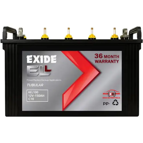 Exide 6EL150L 150Ah Short Tubular Inverter Battery | 36 Months Warranty Exide 6EL150L 150Ah Short Tubular Inverter Battery | 36 Months Warranty