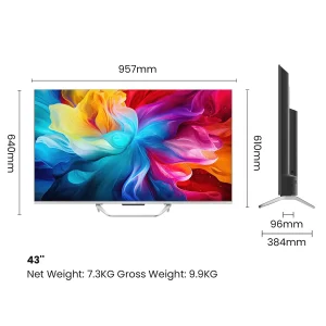 Haier 43S800QT-P 43 Inch 4K QLED Smart Google TV with Dolby Vision & Atmos Haier 43S800QT-P 43 Inch 4K QLED Smart Google TV with Dolby Vision & Atmos