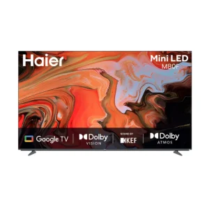 Haier H55M80FUX 55 Inch Mini LED 4K Ultra HD Smart Google TV with Dolby Vision & KEF Sound Haier H55M80FUX 55 Inch Mini LED 4K Ultra HD Smart Google TV with Dolby Vision & KEF Sound