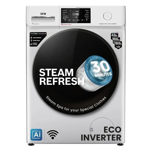 IFB Serena VXN 7012 CMS 7 Kg Fully Automatic Front Load Washing Machine with AI, WiFi & PowerSteam® | White IFB Serena VXN 7012 CMS 7 Kg Fully Automatic Front Load Washing Machine with AI, WiFi & PowerSteam® | White