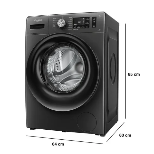 Whirlpool XS7012BWME 7 Kg 5 Star Front Load Washing Machine with In-built Heater Grey Whirlpool XS7012BWME 7 Kg 5 Star Front Load Washing Machine with In-built Heater Grey